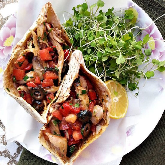 Moroccan Chicken Pita Sandwich