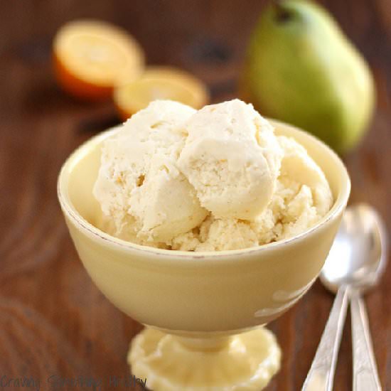 Skinny Pear & Meyer Lemon Ice Cream