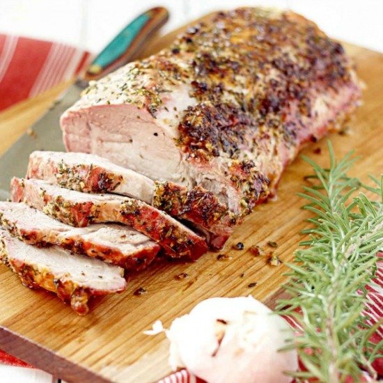 Rosemary and Garlic Pork Loin