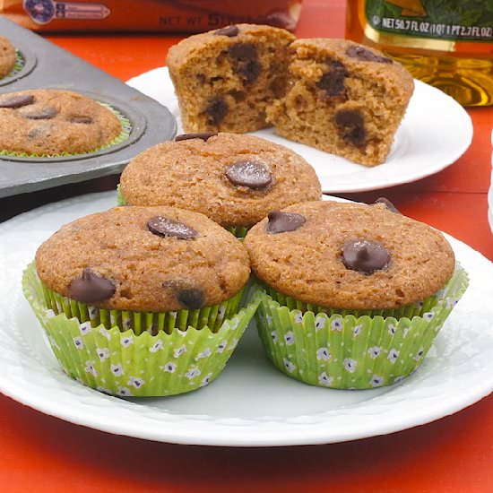 Whole Wheat Chocolate-Coffee Muffin