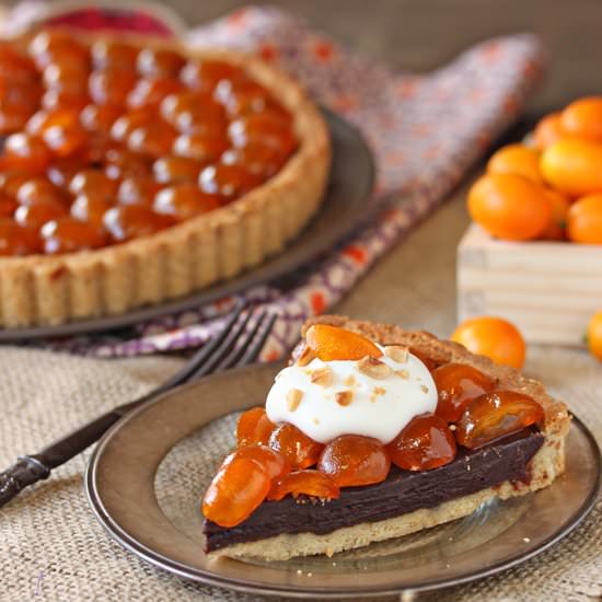 Chocolate Kumquat Tart