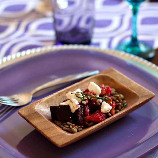 Beet, Lentil & Grapefruit Salad