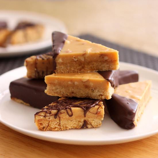 Peanut Butter Ganache Cookie Bars