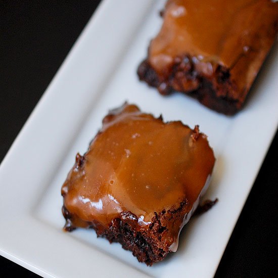 Brownies with Salted Caramel Sauce