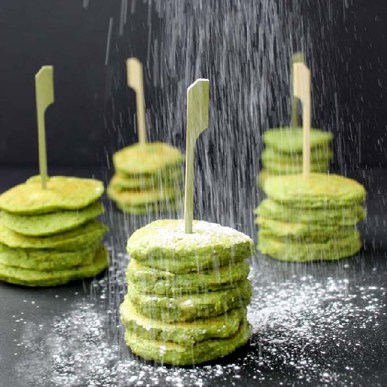 Green Silver Dollar Banana Pancakes