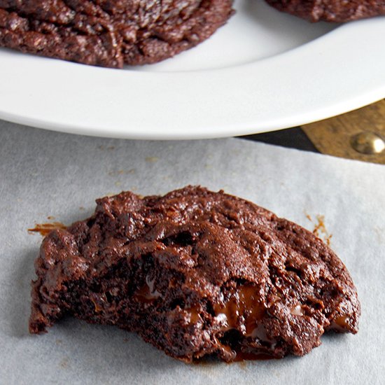 Flourless Chocolate Pudding Cookies