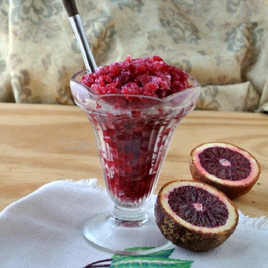 Blood Orange Granita