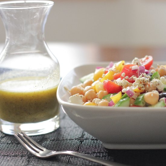 Greek Salad and Dressing