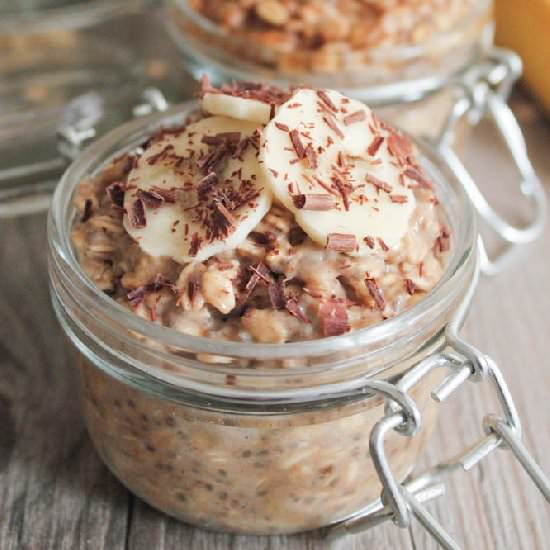 Peanut Butter Banana Overnight Oats