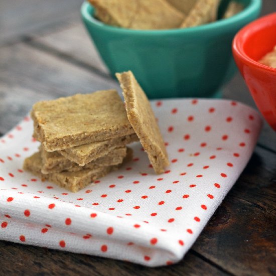 Oatmeal Sesame Seed Crackers