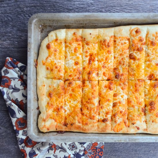 Pizzeria Style Cheesy Breadsticks