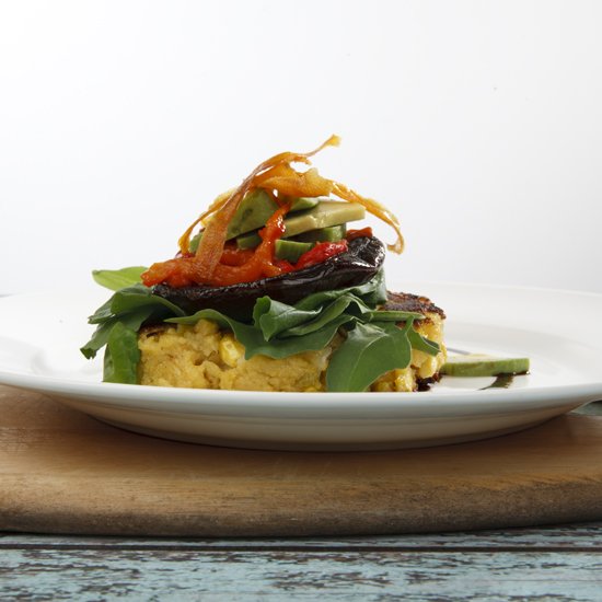 Vegan Corn & Polenta Stack