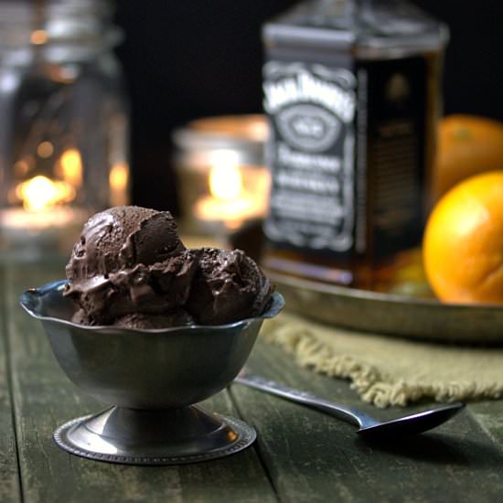 Chocolate Whiskey Ice Cream