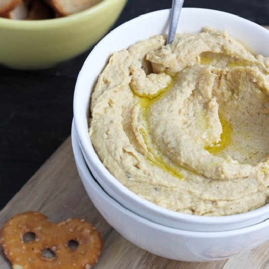 Roasted Garlic Brown Butter Hummus