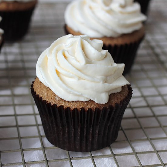 Irish coffee cupcakes