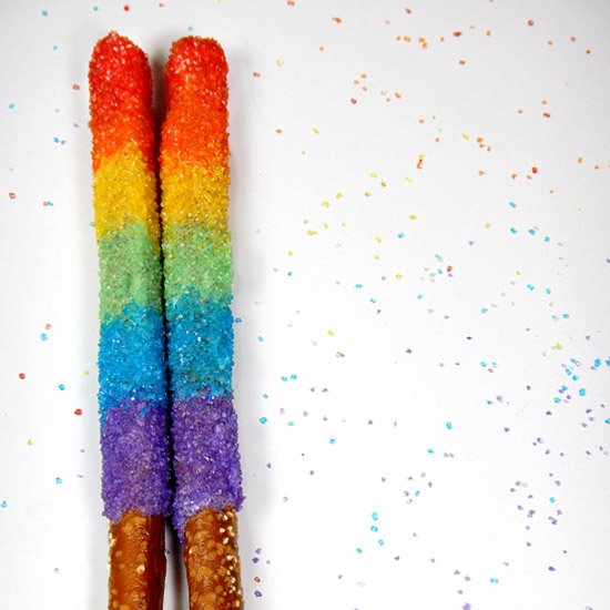 Rainbow Pretzel Sticks