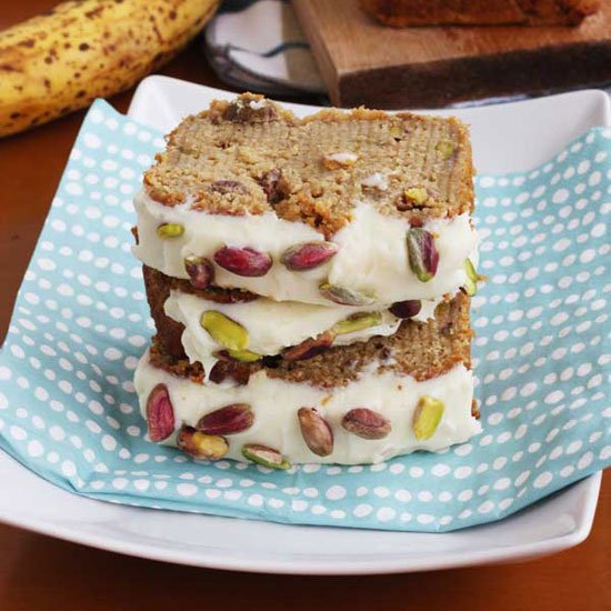 Banana & pistachio loaf