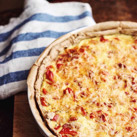 Red Pepper Quiche