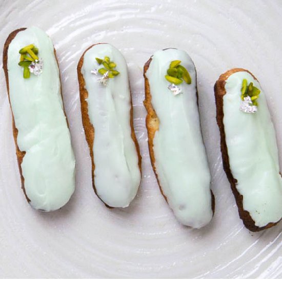 Pistachio Eclairs