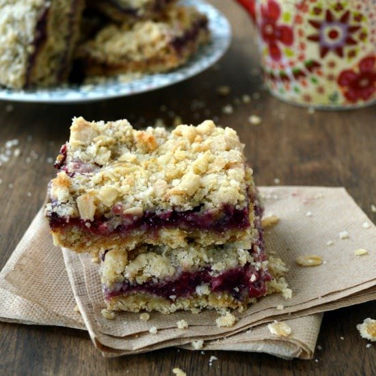 Oatmeal Berry Crumb Bars