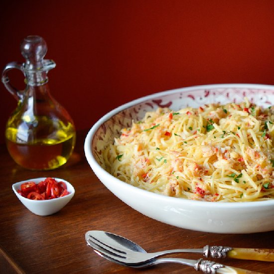 Linguine with Crab