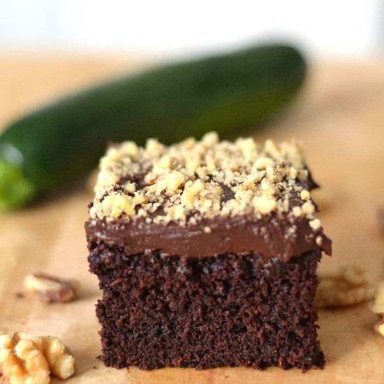 Zucchini Walnut Brownies