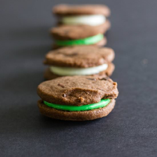 Chocolate and Peppermint Cookies