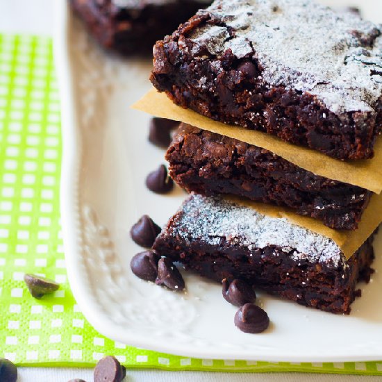 EASY Skinny Avocado Brownies