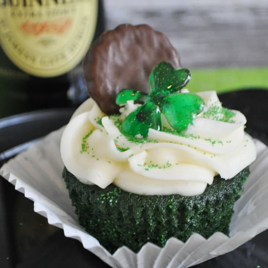 Guinness & Irish Cream Cupcakes