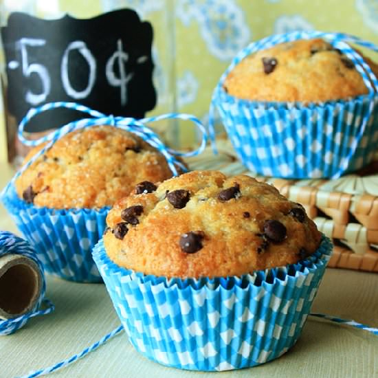 Bake Sale Chocolate Chip Muffins