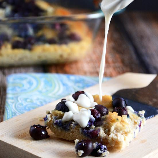 Blueberry Coconut Coffee Cake Bars