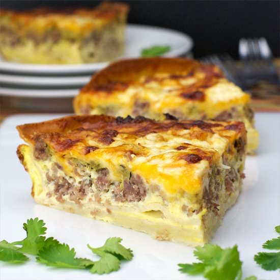 Corn Tortilla Quiche