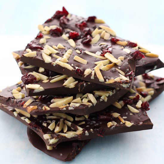 Dark Chocolate Bark with Sea Salt