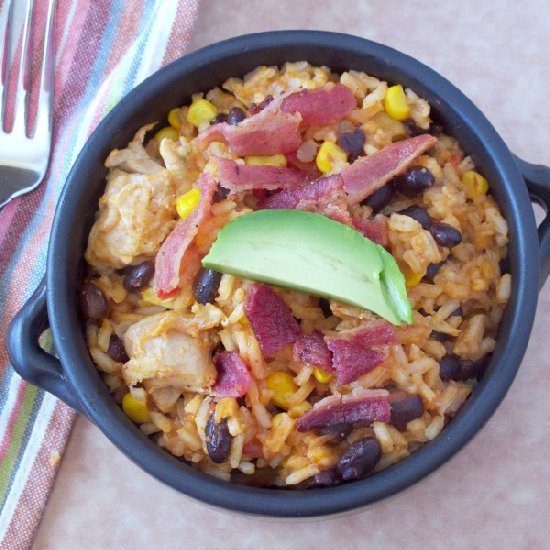 Tex Mex Chicken and Rice w Bacon