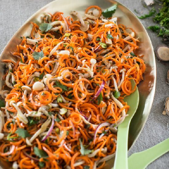 Carrot & Mushroom Salad with Lemon