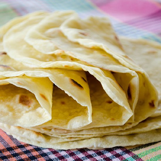 Basic Homemade Flour Tortilla