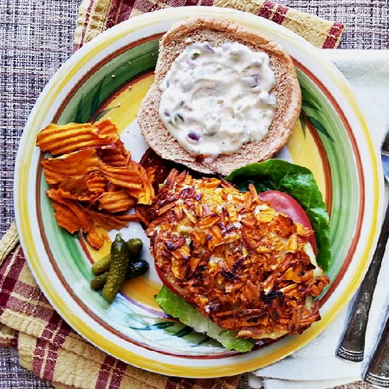 Sweet Potato Crusted Fish Sandwich