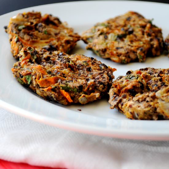 Spicy Black Bean Veggie Burger