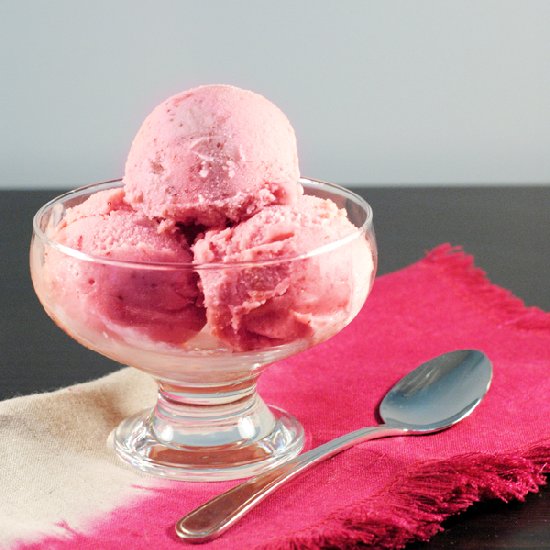 Strawberry Buttermilk Sherbet