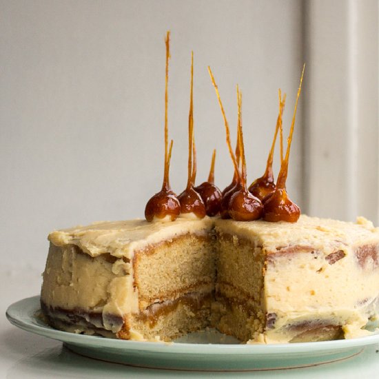 Salted Caramel Mud Cake with Spikes