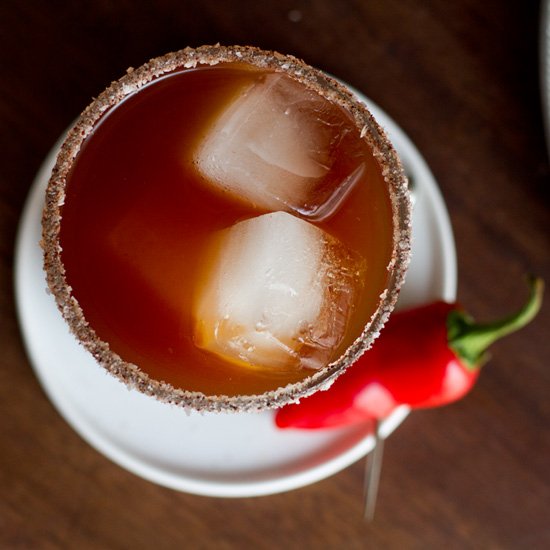 Smoky Michelada Beer Cocktail