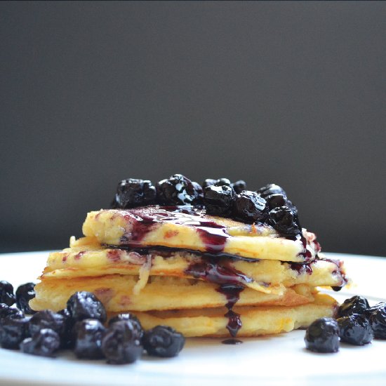 Meyer Lemon Ricotta Pancakes