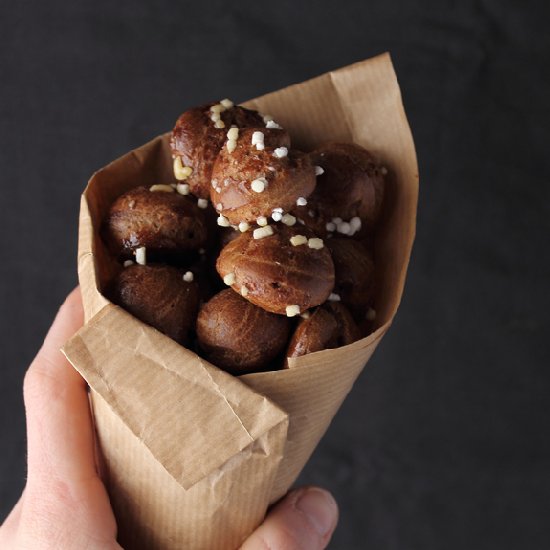 Coffee and Cocoa Chouquettes