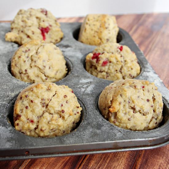 Quinoa Cranberry Muffins