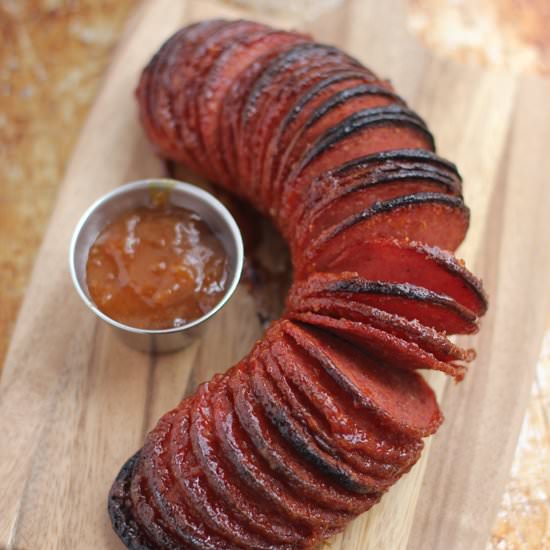 Hasselback Salami