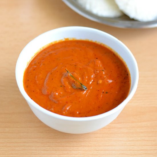 Garlic tomato chutney