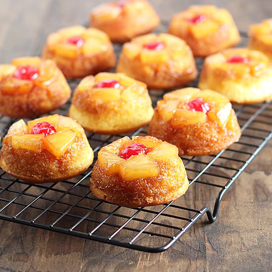 Pineapple Upside-Down Cupcakes