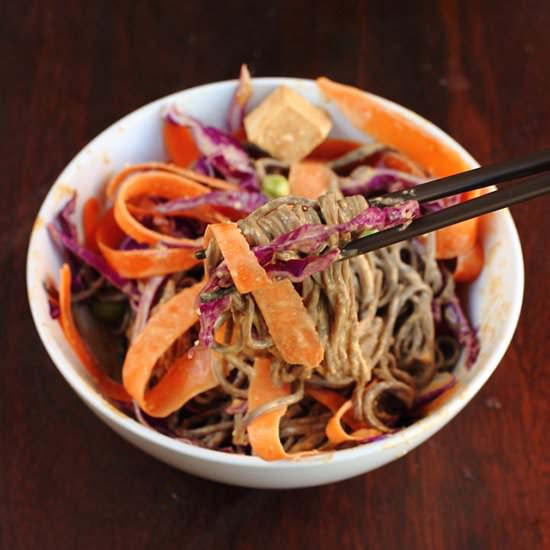 Soba Noodle Bowl with Peanut Sauce