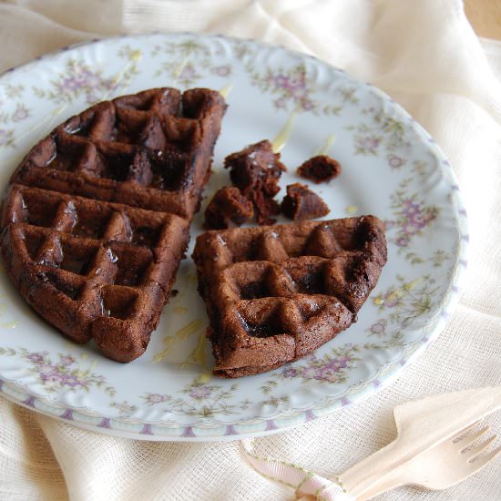 Dark Chocolate Waffles