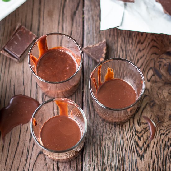 Molten Dark Chocolate Pots